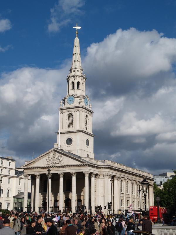 London, England: St Martin-in-the-Fields: view (1726, James Gibbs)