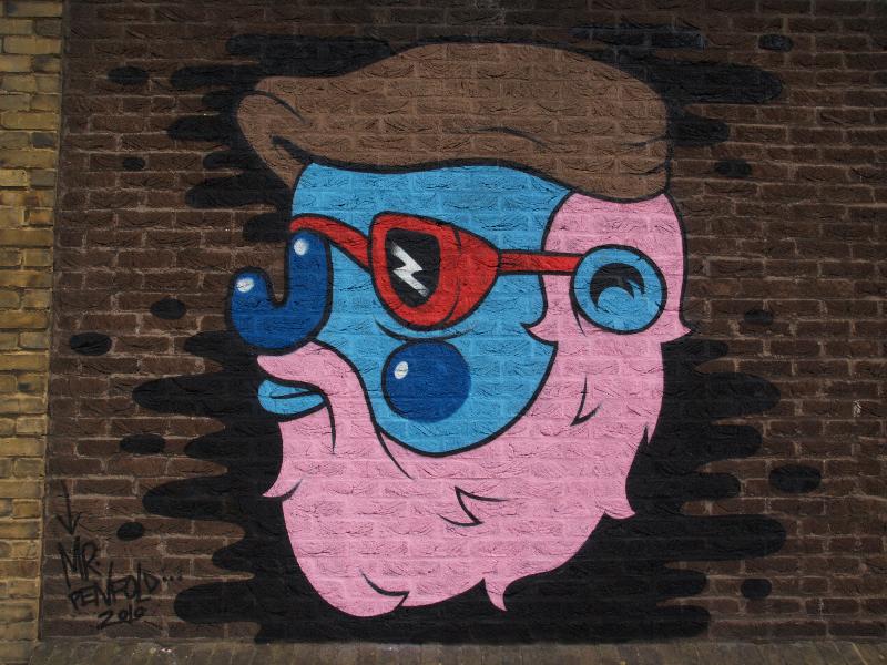 Cambridge, England: Newmarket Road: man (Mr Penfold, 18th-19th September 2010, Blight Society Arts Sub-Urban Secret Jam)