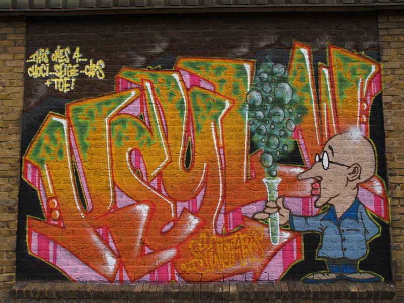 Cambridge, England: Newmarket Road: test tube (Kilo, 18th-19th September 2010, Blight Society Arts Sub-Urban Secret Jam)