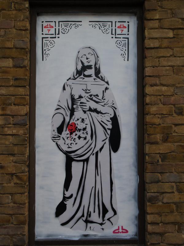 Cambridge, England: Newmarket Road: rose seller (d.b, 18th-19th September 2010, Blight Society Arts Sub-Urban Secret Jam)