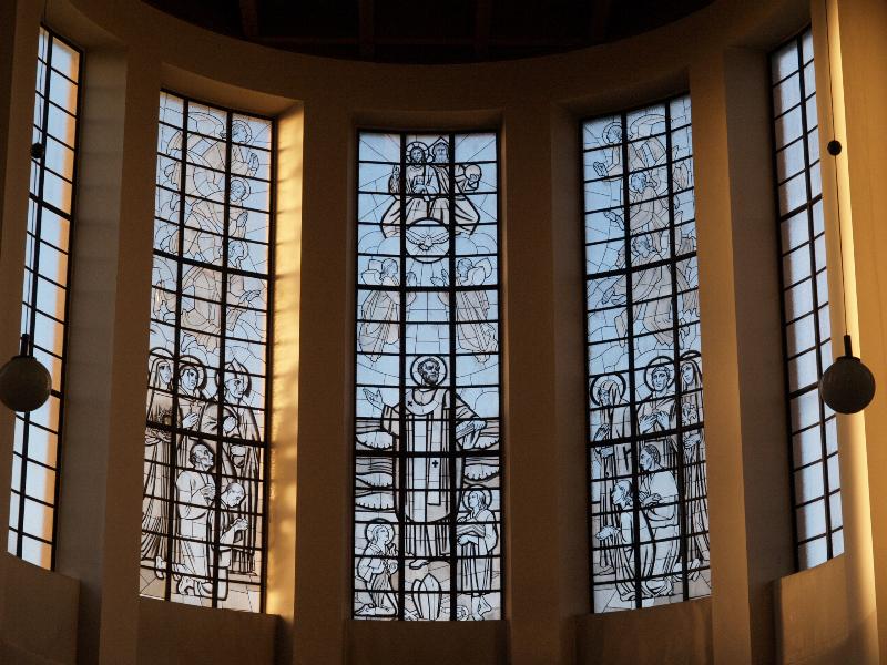 Brno, Czech Republic: Kostel sv. Augustina (Church of St Augustine): window (artist Frantisek Susser?)