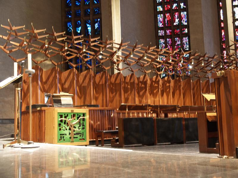 Coventry, England: Coventry Cathedral (St Michael's Cathedral): choir stalls (1956-1962, architect Basil Spence)