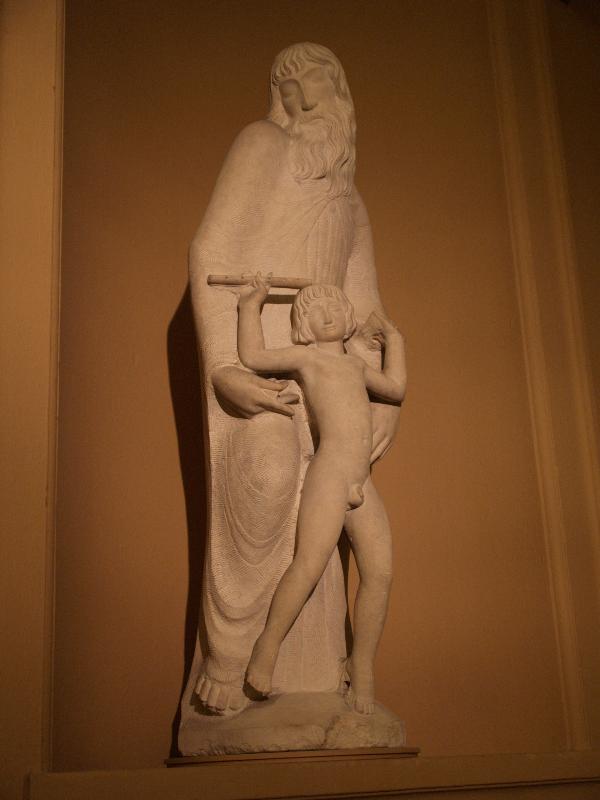 London, England: Victoria and Albert Museum: Prospero and Ariel, 1931, Eric Gill