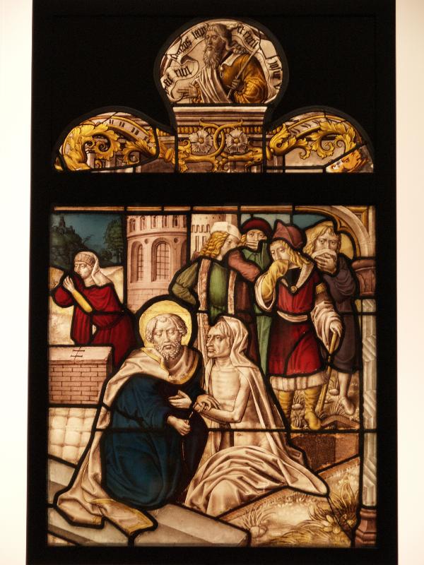 London, England: Victoria and Albert Museum: The Raising of Lazarus (about 1516-1522, possibly Everhard Rensig, from the abbey of Mariawald, Germany, Lower Rhine)