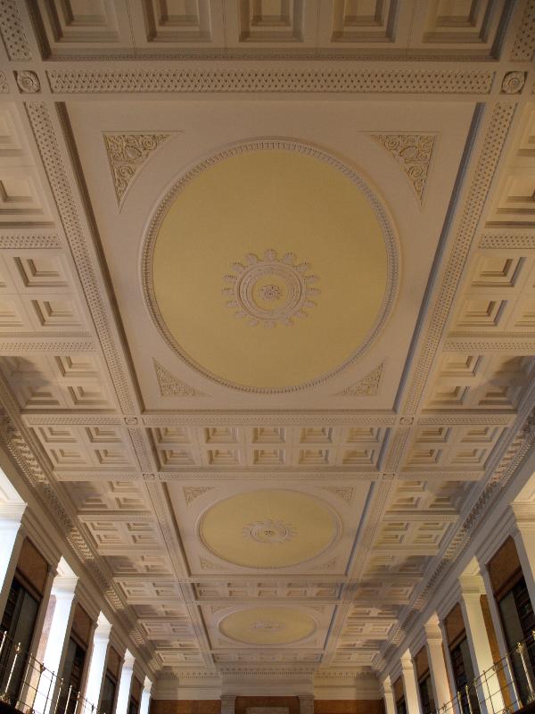 London, England: British Museum: Enlightenment Gallery, ceiling