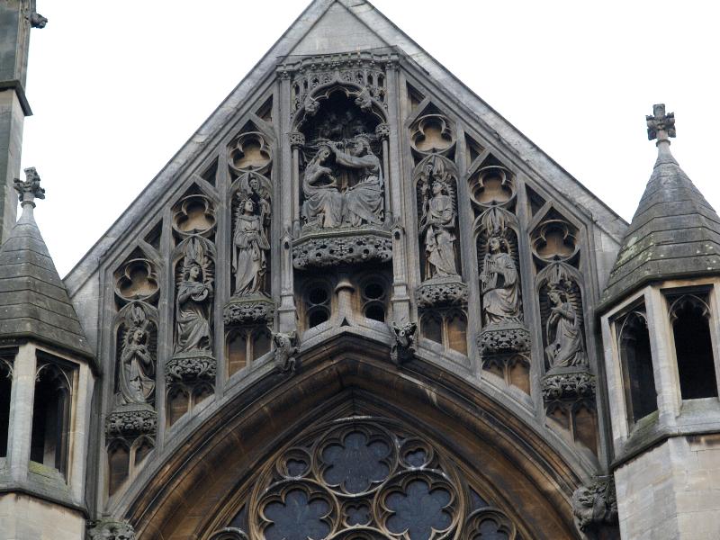 Cambridge, England: Catholic Church (Our Lady and the English Martyrs): north pediment