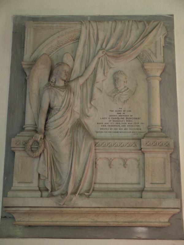 Waresley, England: St James' Church: E. Caroline Duncombe Memorial