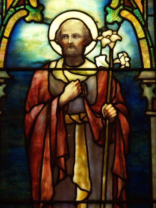 Mare Island, California (CA): St Peter's Chapel: St Joseph (1906, Tiffany Studios)
