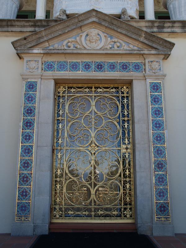 San Simeon, California (CA): Hearst Castle: door