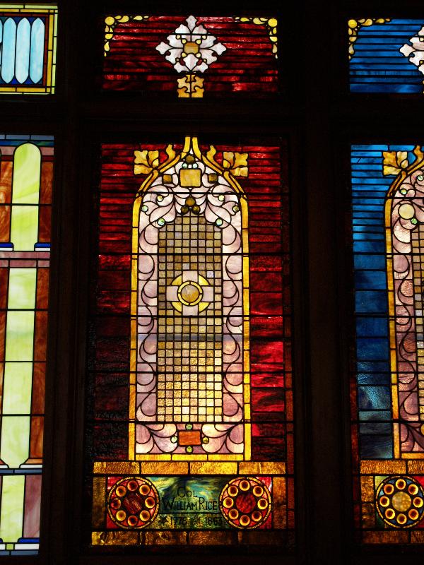 Worthington, Massachusetts (MA): First Congregational Church: Col. William Rice Memorial Window (probably Tiffany)