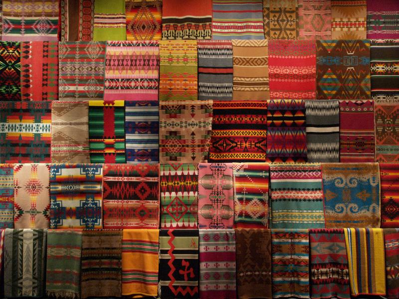 Boston, Massachusetts (MA): Museum of Fine Arts: Wool Trade Blankets