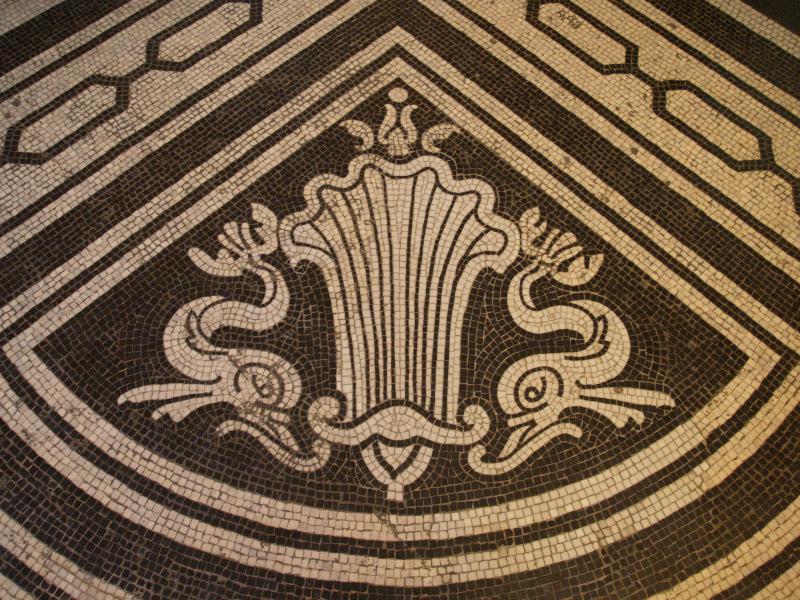 London, England: Victoria and Albert Museum: floor decoration