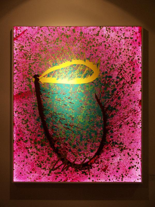 London, England: New Bond Street, Halcyon Gallery: Basket Drawing (glass artist Dale Chihuly)