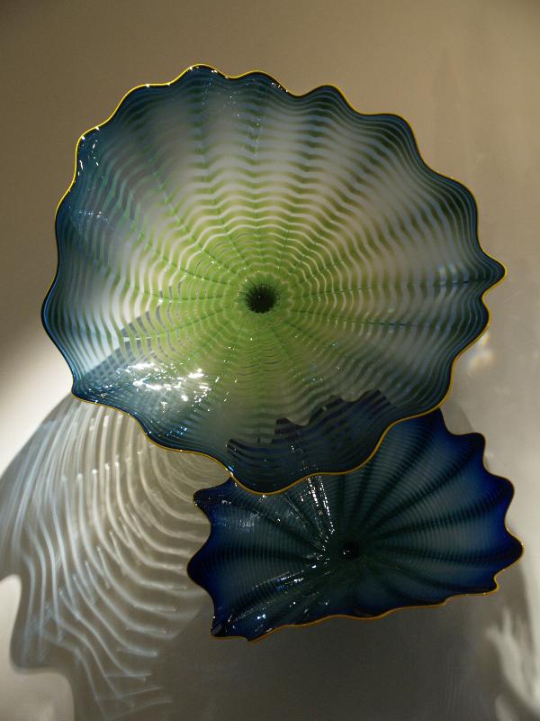 London, England: New Bond Street, Halcyon Gallery: Cascade Blue Persian Wall (glass artist Dale Chihuly)