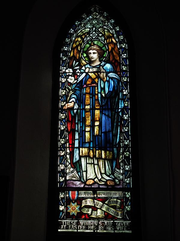 Williamstown, Massachusetts (MA): St John's Episcopal Church: St Gabriel (1915, Heaton, Butler and Bayne)