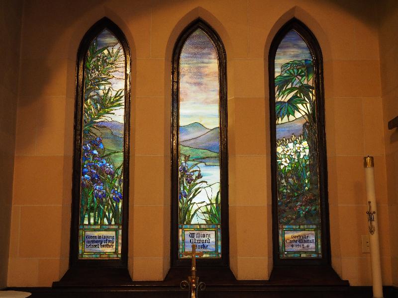Worcester, Massachusetts (MA): St Matthew's Episcopal Church: River Jordan (1912, Tiffany Studios)