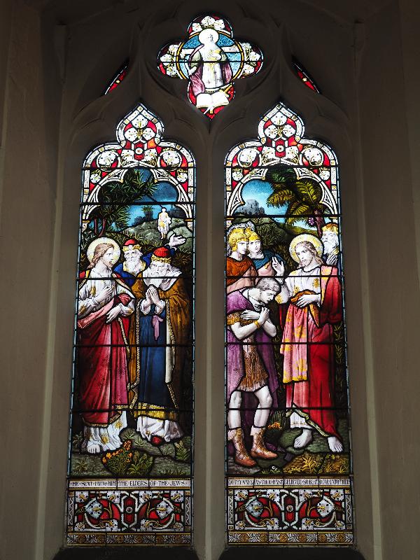 Cambridge, England: St Bene't's Church: Jesus Heals a Centurion's Servant