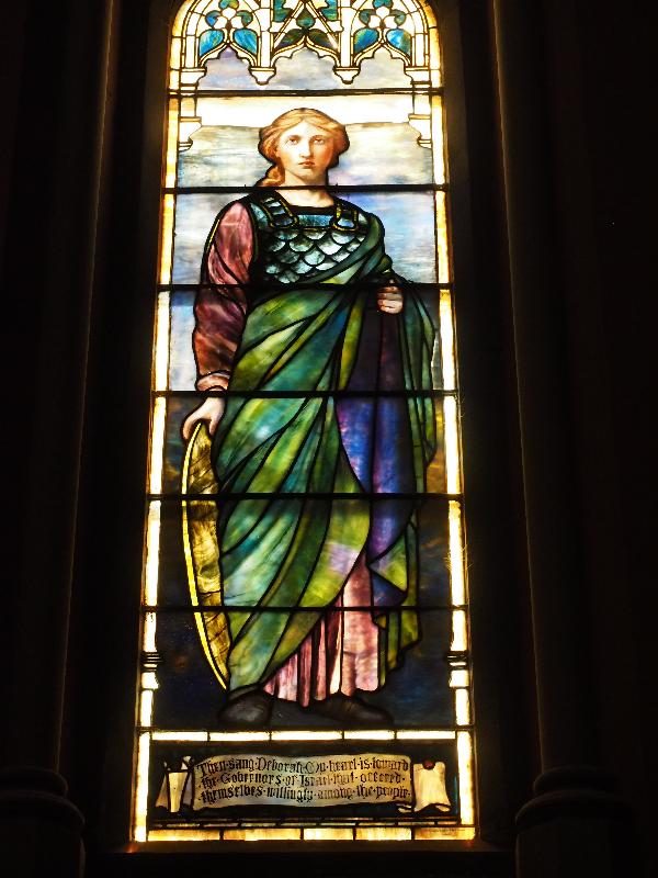 Boston, Massachusetts (MA): Church of the Covenant: Deborah (Frederick Wilson, 1894, Tiffany Glass and Decorating Company)