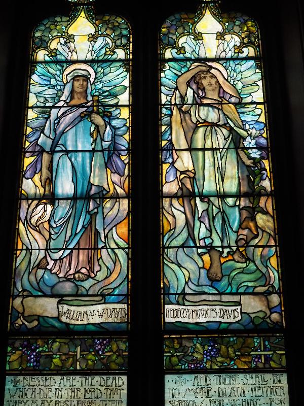 Pittsfield, Massachusetts (MA): First Church of Christ: Davis Memorial Window (1912, Clara Miller Burd)