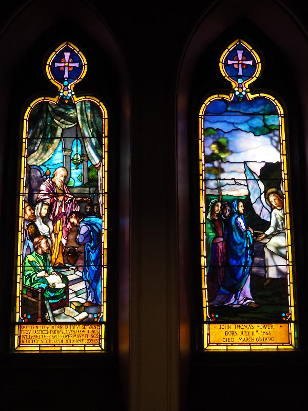 Pittsfield, Massachusetts (MA): First Church of Christ: Power Memorial Window (Mary Tillinghast)
