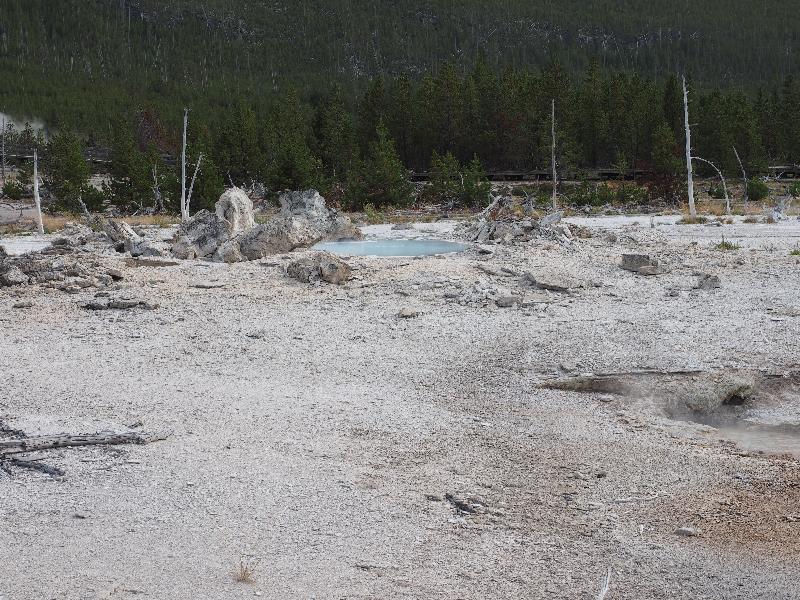 Yellowstone National Park, Wyoming (WY): Norris Geyser Basin: Porkchop Geyser (not spouting)