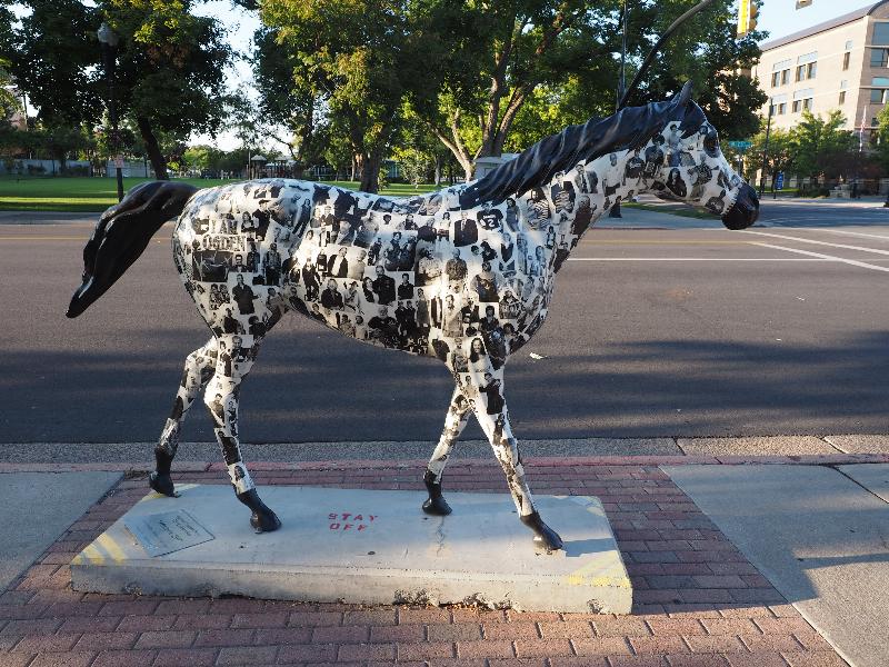 Ogden, Utah (UT): 25th Street: Historic 25th (horse sculpture, Cara Koolmees)