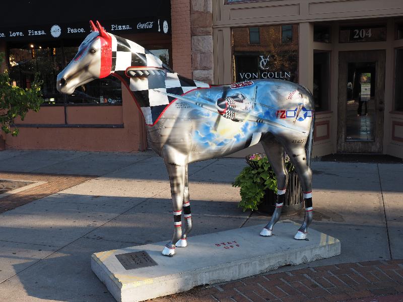 Ogden, Utah (UT): 25th Street: War Horse - P51 Mustang (horse sculpture, Jasey Colunga)