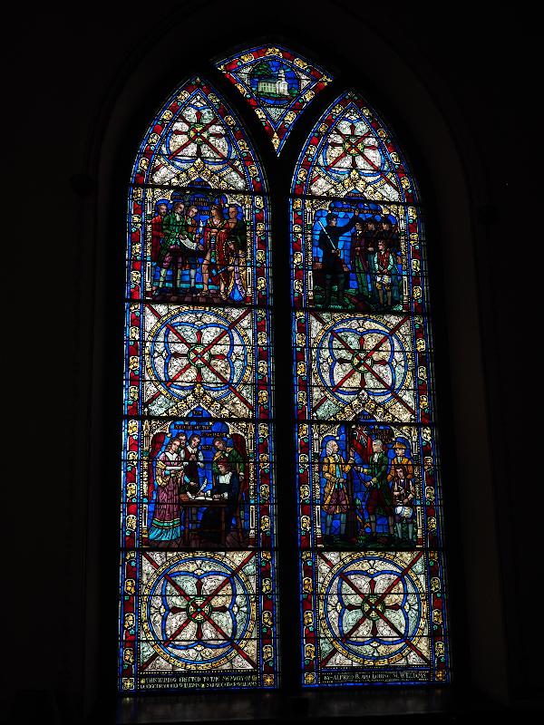 Taunton, Massachusetts (MA): First Parish Church: Williams Memorial Window (1950, Wilbur Herbert Burnham, Boston)