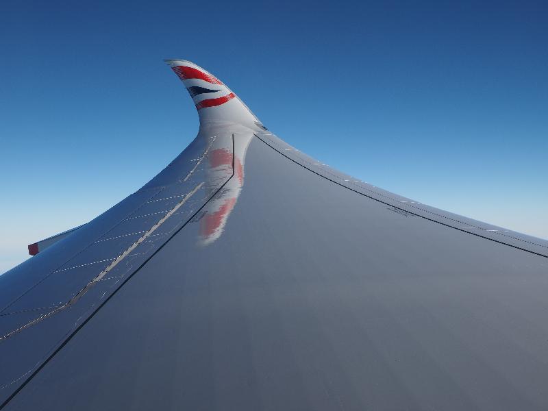 England: British Airways: Airbus 350 wing