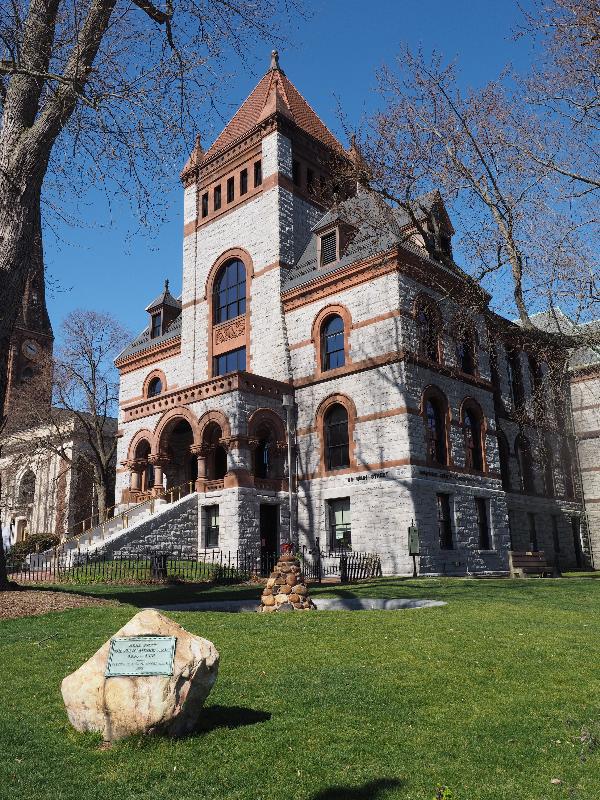 Northampton, Massachusetts (MA): Main Street: Hampshire County Courthouse (1884-1886, Henry F. Kilbourn)