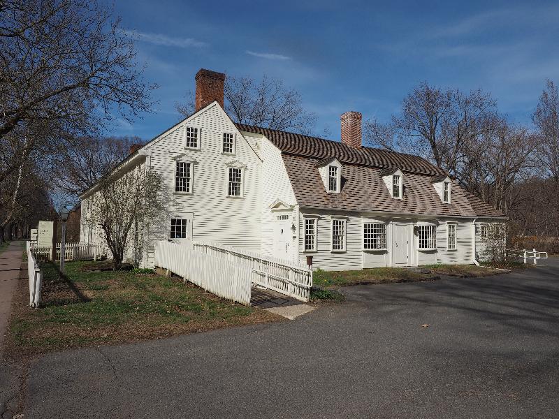 Deerfield, Massachusetts (MA): Old Main Street: Visitor Center at Hall Tavern (1760, originally at Charlemont, MA)
