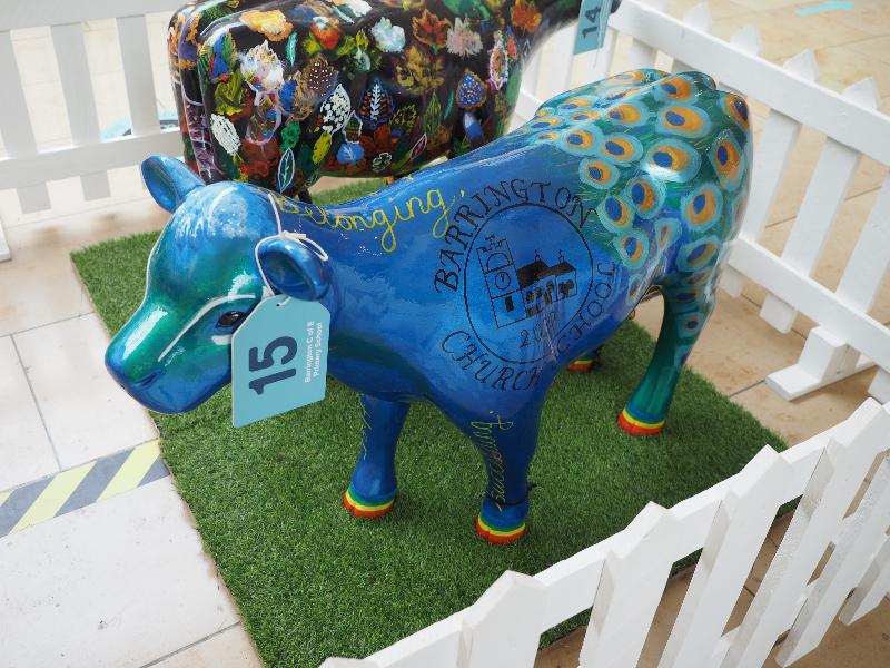 Cambridge, England: Grand Arcade: The Barrington Peacow (Barrington C of E Primary School)