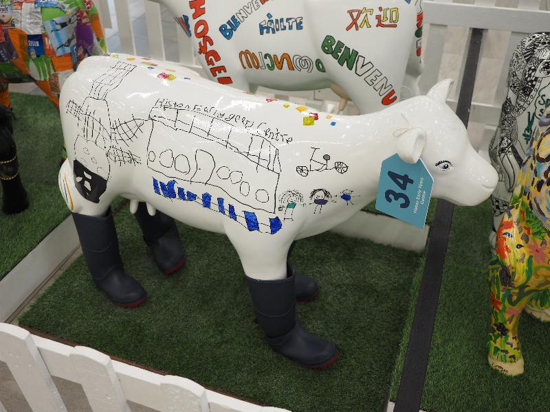 Cambridge, England: The Grafton: MOOzy 'because cows do a little bit of mooing' (Histon Early Years Centre)