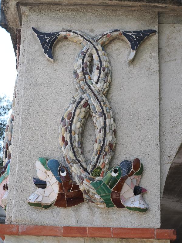 Nice, France: Colline du Chateau (Castle Hill): sea creatures