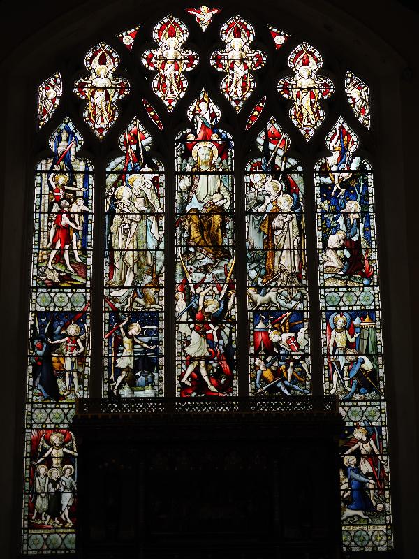Cambridge, England: St Michael's Church: east window (1872, John Hardman)