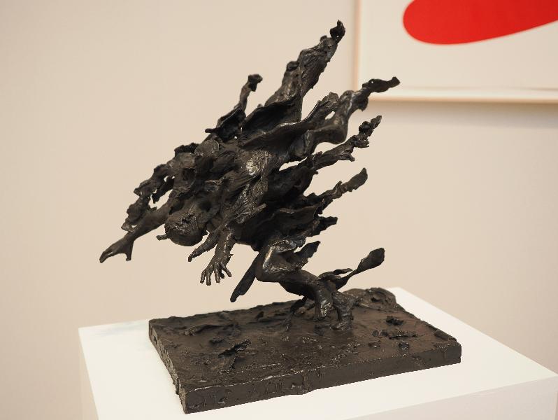 London, England: Royal Academy: Man on Fire (Tim Shaw)
