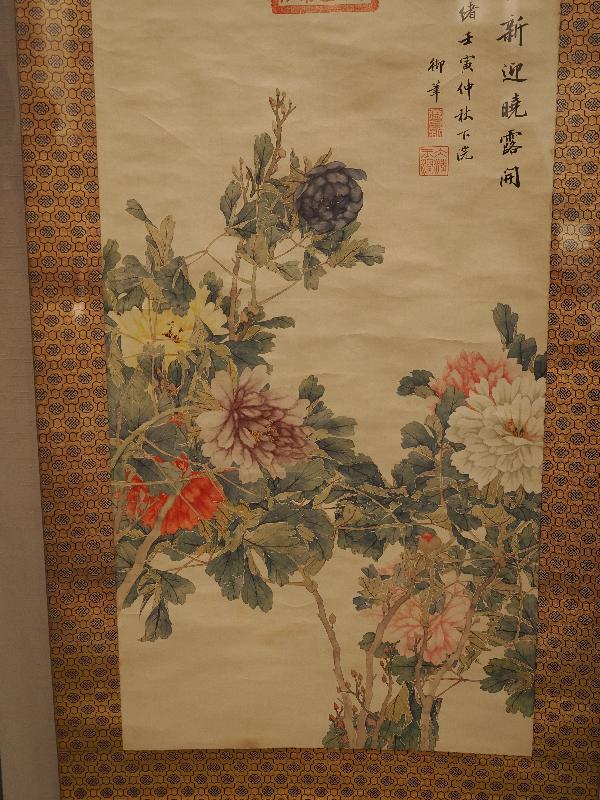 London, England: British Museum: Tree peonies (hanging scroll, 1902, Beijing)