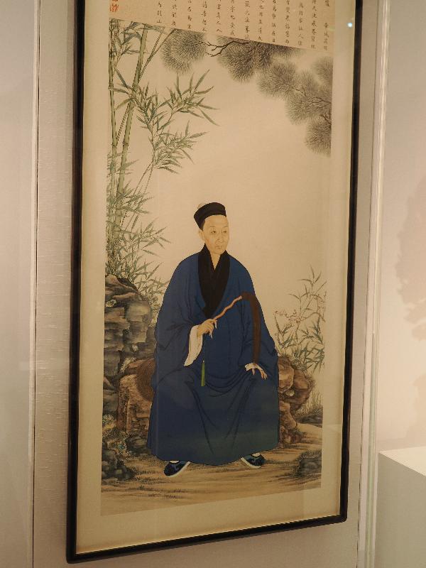 London, England: British Museum: Portrait of Zhang Chengwu, a Daoist priest (hanging scroll, 1886, Beijing)
