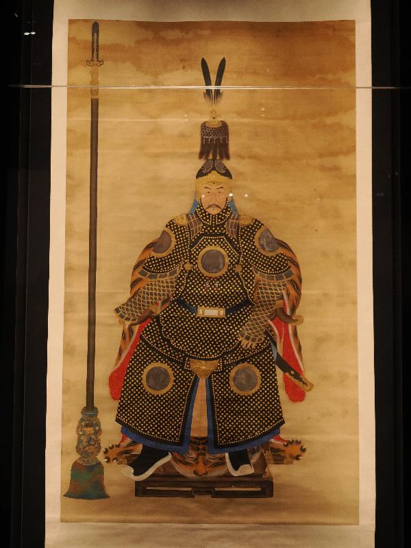 London, England: British Museum: Ancestor portrait of a bannerman (about 1796-1820, China)