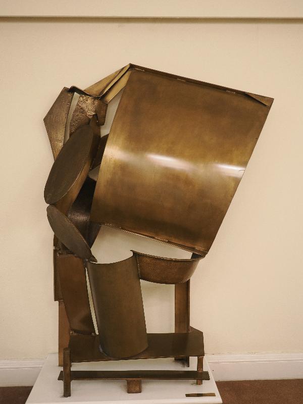 Cambridge, England: Christ's College: Bronze Screen (Anthony Caro)
