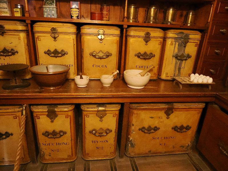 Wimpole, England: Wimpole Hall: housekeeper's room, dry store (pantry)