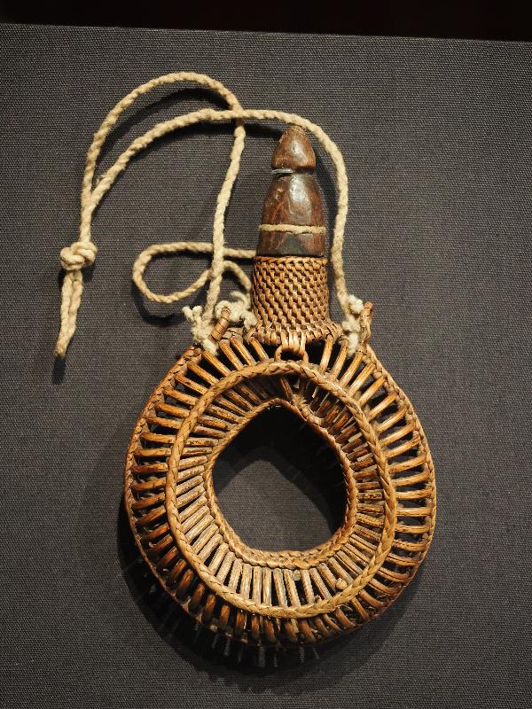 London, England: British Museum: ammunition pouch (early 1860s, Kachin regions)