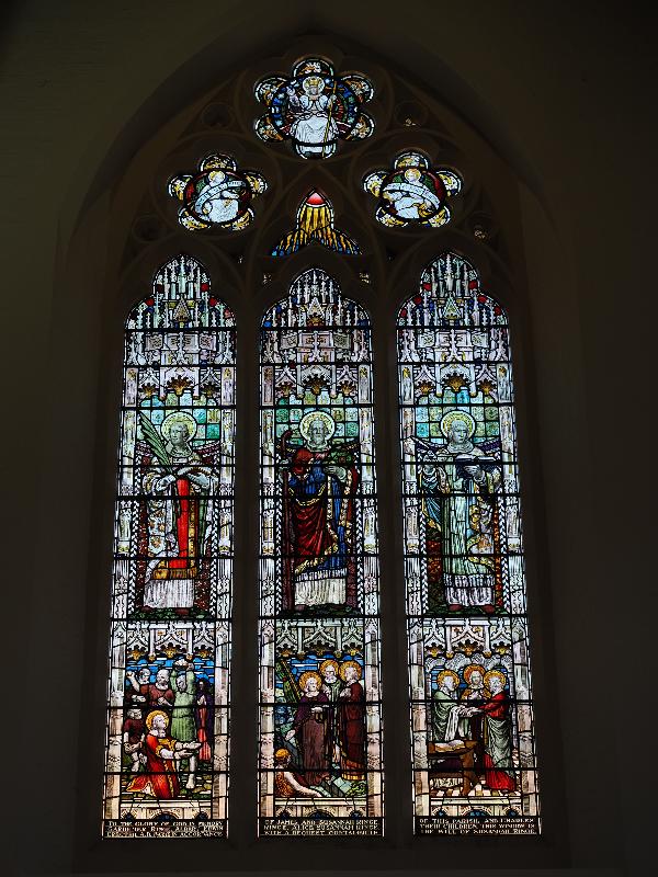 Cambridge, England: St Barnabas Church: Ringe Memorial Window, St Barnabas