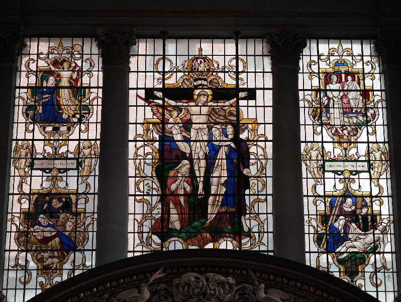 London, England: St James's Church, Piccadilly: lower half of east window (1846, Wailes of Newcastle)