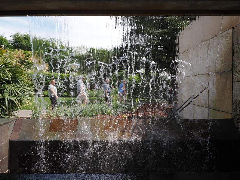 Dallas, Texas (TX): Dallas Arboretum & Botanical Gardens: waterfall