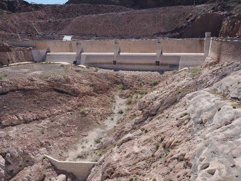 Hoover Dam, Nevada (NV) / Arizona (AZ): Hoover Dam Access Road: Arizona Spillway