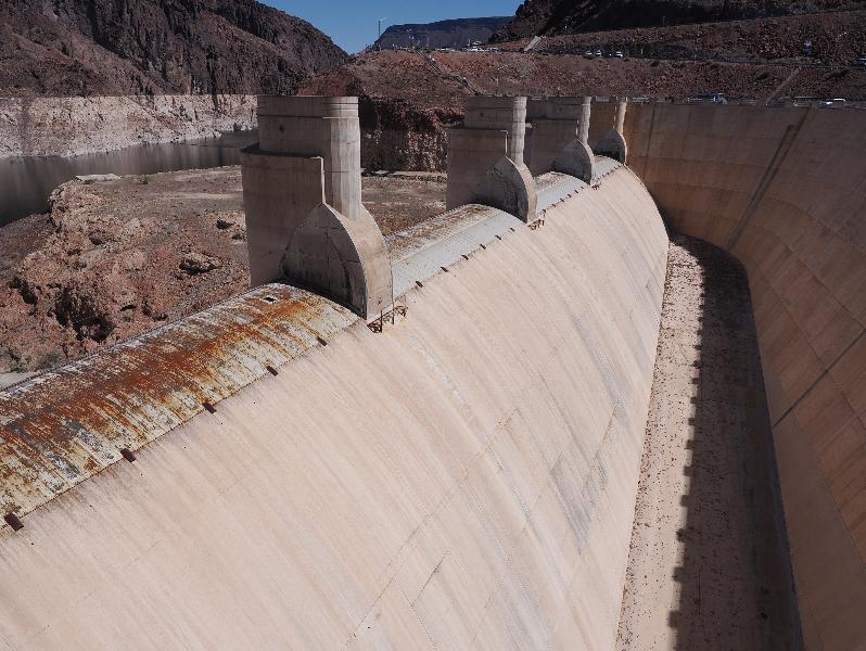 Hoover Dam, Nevada (NV) / Arizona (AZ): Hoover Dam Access Road: Arizona Spillway