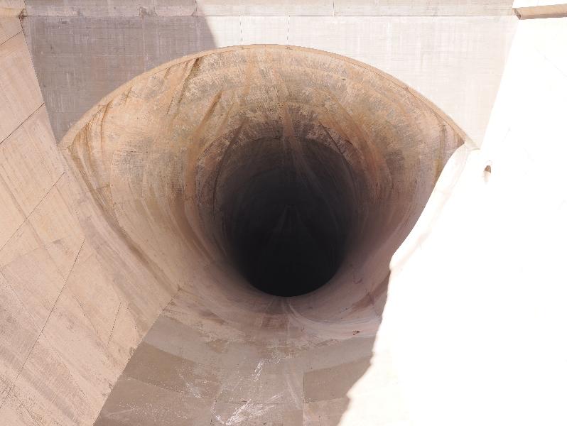 Hoover Dam, Nevada (NV) / Arizona (AZ): Hoover Dam Access Road: entrance to spillway tunnel