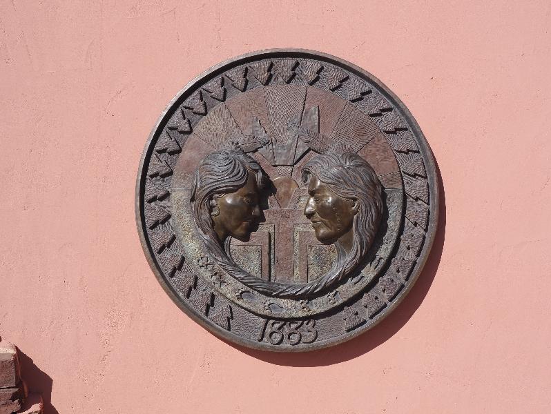 Grand Canyon West, Arizona (AZ): Eagle Point: home of the Hualapai, plaque