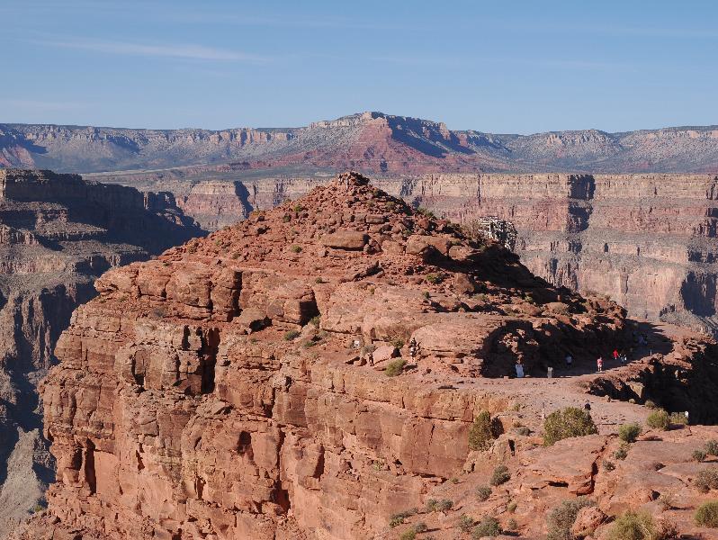 Grand Canyon West, Arizona (AZ): Guano Point: hill near cable car building